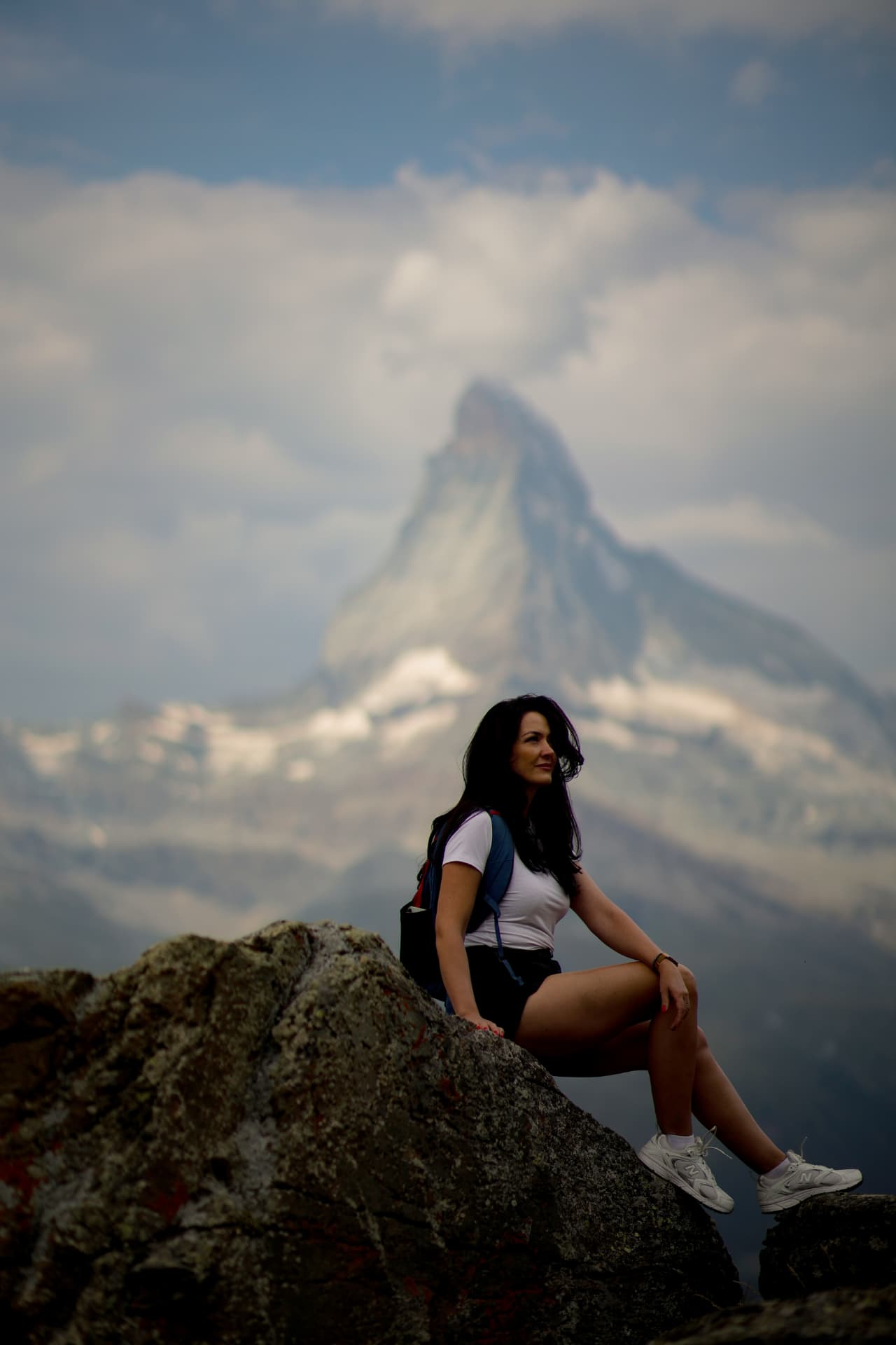Pause auf dem Fels mit Matterhornblick