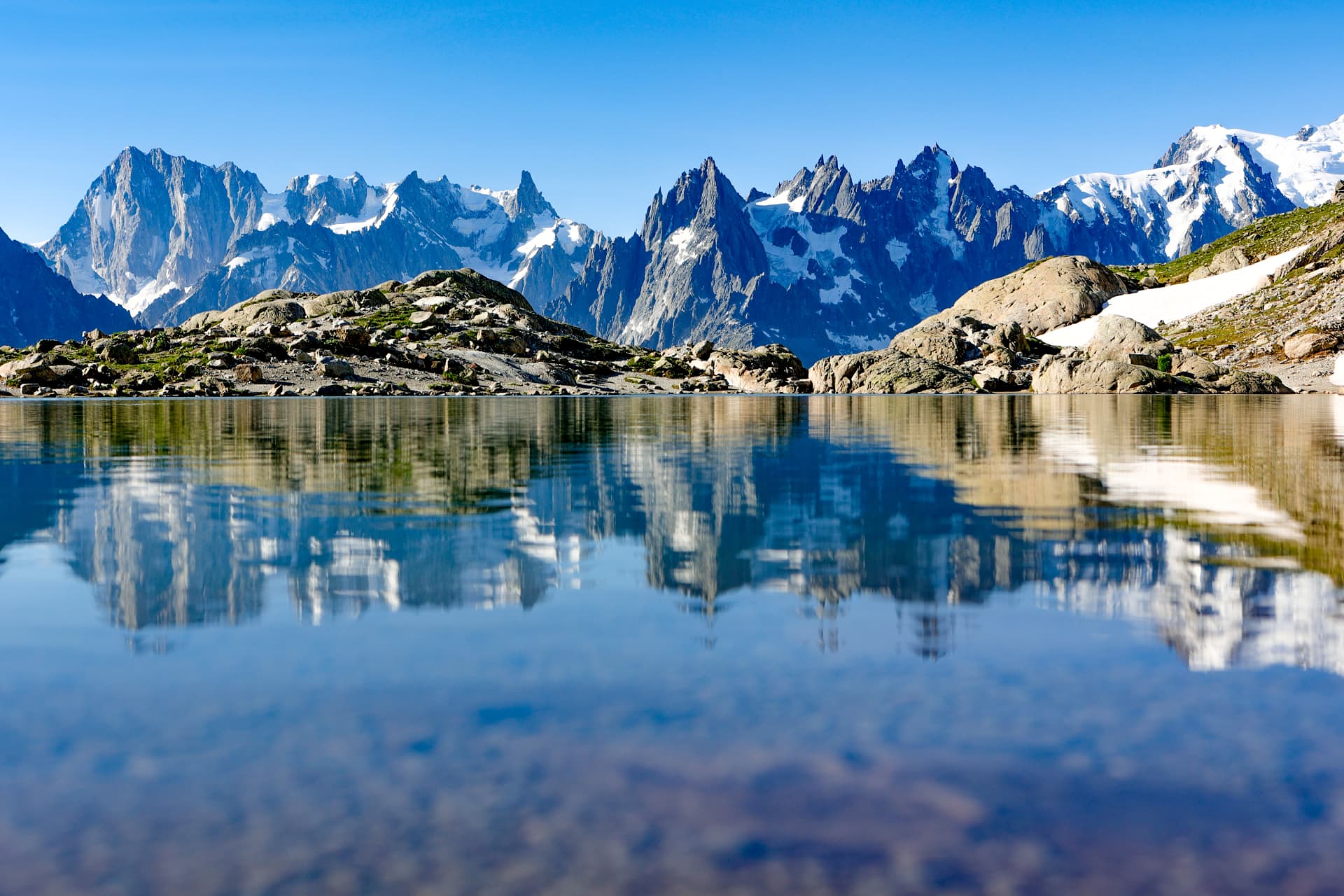 Lac Blanc im Zelt — Biwak in Chéserys, Sonnenuntergang und Sonnenaufgang am Mont Blanc